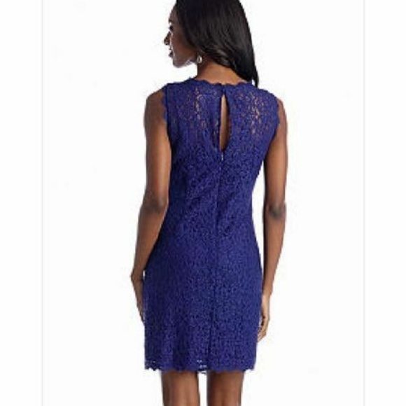 Adrianna Papell Embellished Lace Neptune COCKTAIL - Picture 3 of 4